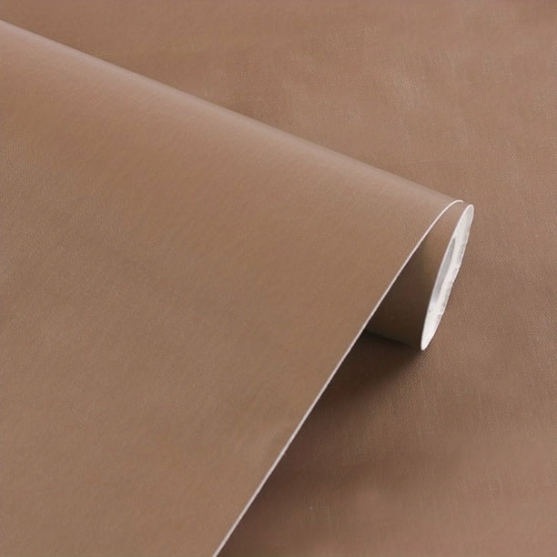 1 Roll Matte Solid Color Thickened Self-adhesive Wallpaper, Plain Texture Wallpaper, Waterproof And Oil-proof Countertop Wallpaper, Furniture Refurbishment Wallpaper, For Home Living Room/bedroom Wall