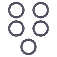 Magideal - Anillo De Pistón De La Bomba De Aire Del Pistón Del Compresor Anillo De Pistón De Goma Del Pistón De Compresión De Repuesto Resistente Sin Aceite 5 Piezas 550 W Negro