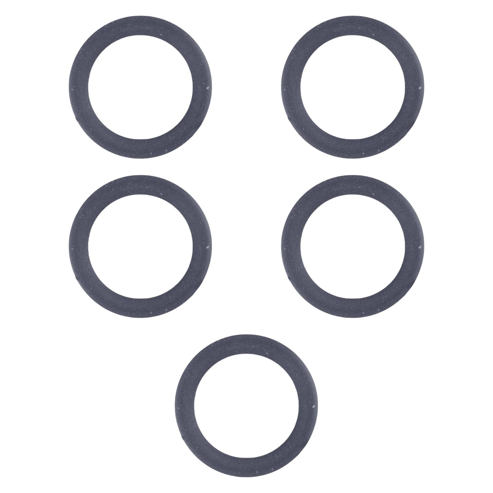Magideal - Anillo De Pistón De La Bomba De Aire Del Pistón Del Compresor Anillo De Pistón De Goma Del Pistón De Compresión De Repuesto Resistente Sin Aceite 5 Piezas 550 W Negro