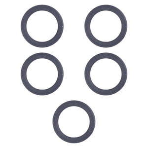 Magideal - Anillo De Pistón De La Bomba De Aire Del Pistón Del Compresor Anillo De Pistón De Goma Del Pistón De Compresión De Repuesto Resistente Sin Aceite 5 Piezas 550 W Negro