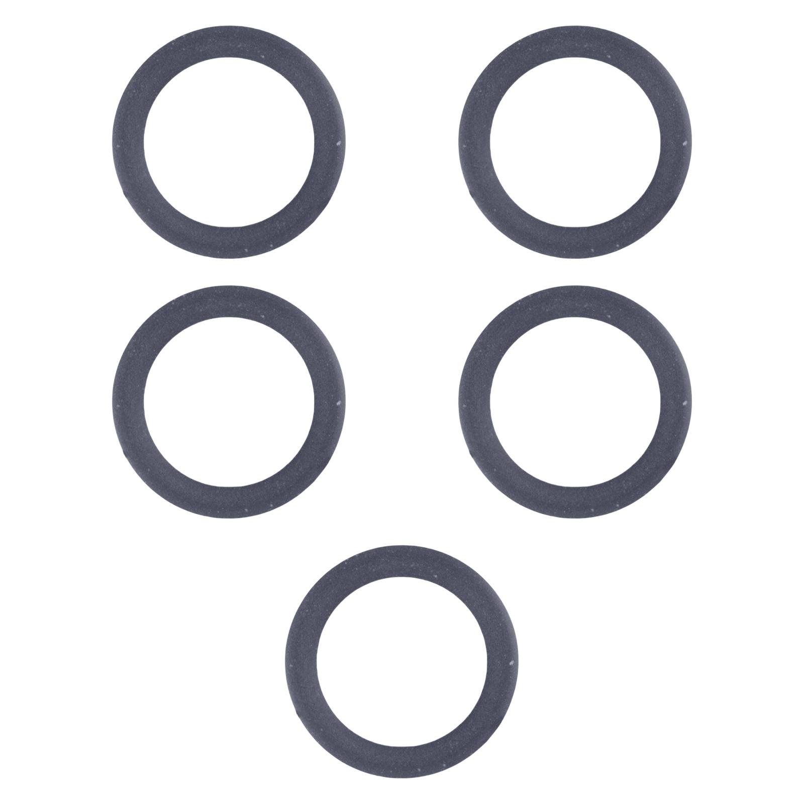 Magideal - Anillo De Pistón De La Bomba De Aire Del Pistón Del Compresor Anillo De Pistón De Goma Del Pistón De Compresión De Repuesto Resistente Sin Aceite 5 Piezas 550 W Negro