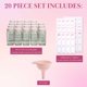 thumbnail image 2 of Tarros de especias de vidrio Paris Hilton 120 ml rosa - juego de 20 piezas, 2 of 8