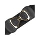 thumbnail image 2 of INSPIRE CHIC Cinturón de Mujer Hebilla de Lazo Elástica Cintura Sellada Cinturones de Moda Versátiles para Vestidos Blusa 70x6cm/27.6x2.4" Negro, 2 of 6