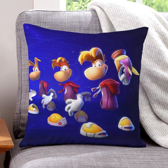 Rayman Fundas de almohada de terciopelo con tema, regalos de funda de almohada, decoración para el hogar, cojín de lanzar, regalo de cumpleaños para fans y parejas.30*30cm.
