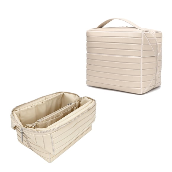 Bolsa de Maquillaje Slxypater Plegable Grande 430 g (Nude)