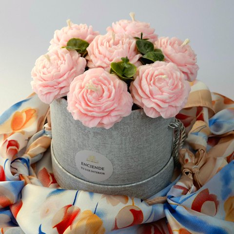 Bouquet Aromático Sueño De Peonías Rosa Pastel Decorativo Floral Zen Aromas