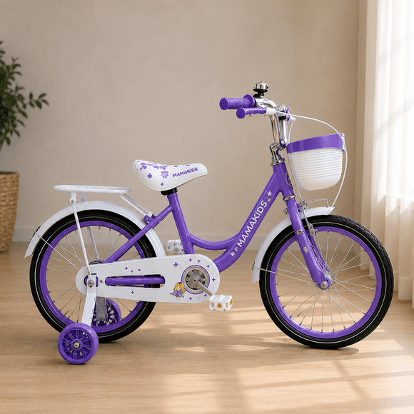 Bicicleta Infantil Niña Aro 16 Canasto Ruedas Apoyo Mamakids