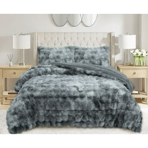 Mundo Shopping - Plumon Peludo De Felpa Con Chiporro 2 Plazas