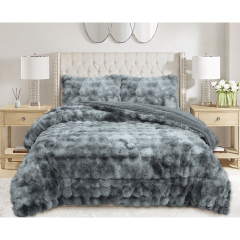 Mundo Shopping - Plumon Peludo De Felpa Con Chiporro 2 Plazas