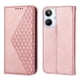 thumbnail image 3 of Funda Flip FOXDOCK para Realme 10 4G , Estilo Billetera con Diseño Rombo, Correa de Mano y Soporte, Uso Diario, 3 of 6