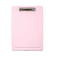 Magideal - Portapapeles Con Almacenamiento Portapapeles De Enfermería, Resistente, De Perfil Bajo, Carpeta Con Clip, Tamaño A4, Para Negocios, Restaurantes, Enfe Rosa