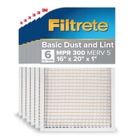 Filtro De Aire Hvac Filtrete 15,7X19,7X2 Cm Merv 5 Paquete De 6