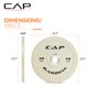thumbnail image 4 of Juego de discos bumper olímpicos de competencia CAP Barbell de 4.5 kg, blanco, 4 of 7
