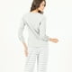 thumbnail image 3 of Pijama de Mujer Clara Manga Larga Gris, 3 of 4