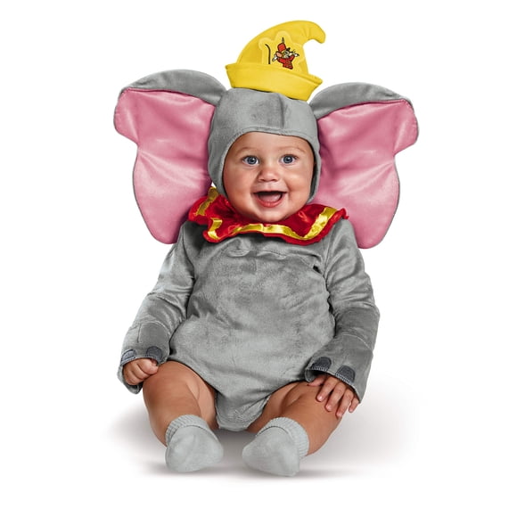 Disfraz Dumbo para bebés de 12 a 18 meses con tocado unisex