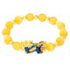 thumbnail image 3 of Chino Feng Shui Obsidian Bead Pixiu Charms Pulsera Joyería Amarillo, 3 of 5