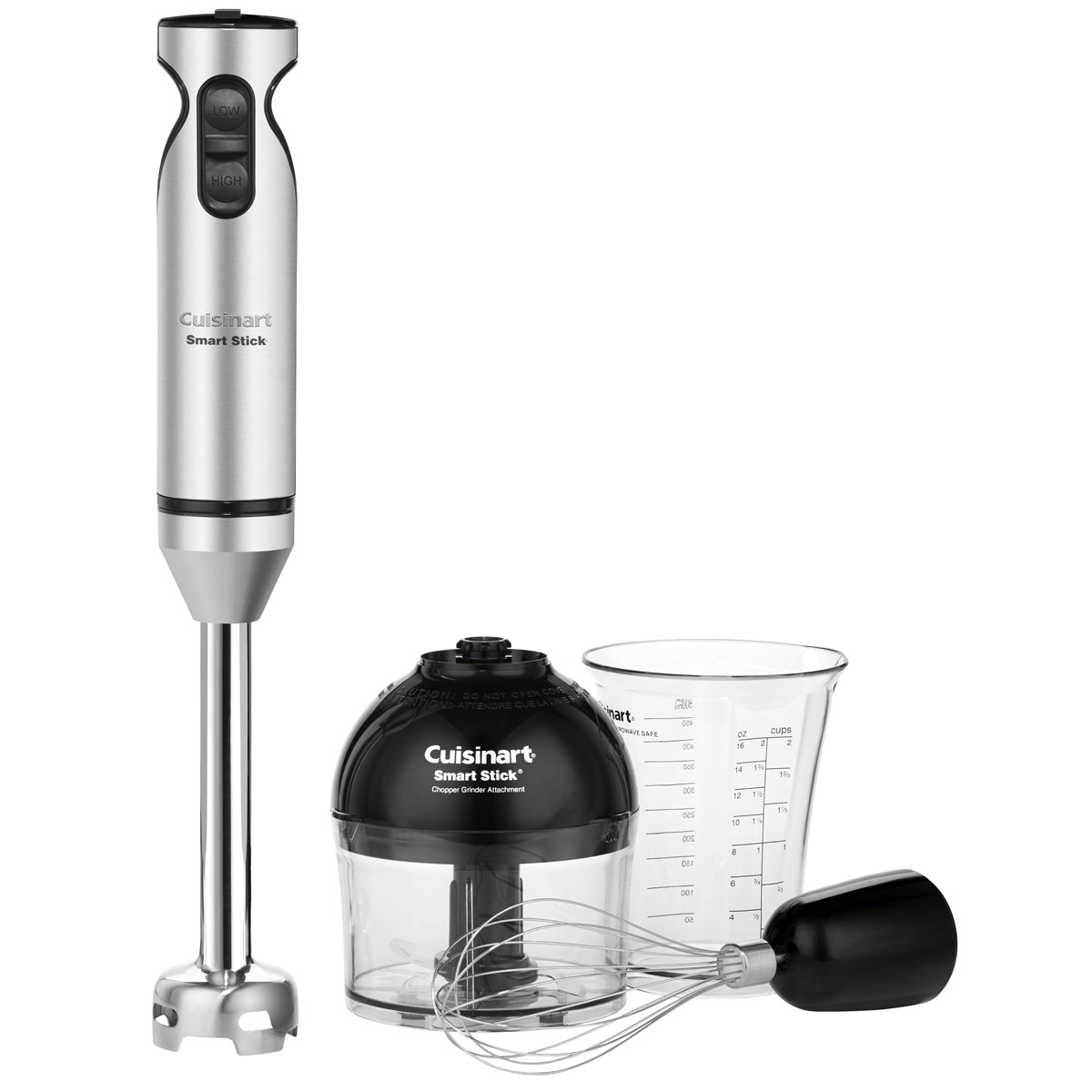 Batidora De Mano Cuisinart Smartstick De 2 Velocidades Con Soporte Para Picadora