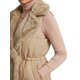 thumbnail image 5 of INSPIRE CHIC Chaleco Acolchado para Mujer con Acolchado de Peluche, Cuello con Solapa, Doble Botonadura, Pequeño Caqui, 5 of 6
