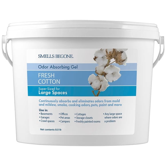 Gel eliminador de olores SMELLS BEGONE, 3,78 L, aroma a algodón fresco