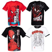 Pack De 4 Remeras Marvel Spider-Man Para Niños 7-8 Años