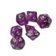 thumbnail image 2 of Juego De Dados Poliédricos De Acrílico Sólido De 7 Piezas Para Suministros De Fiesta Juegos De Mesa Violeta, 2 of 5