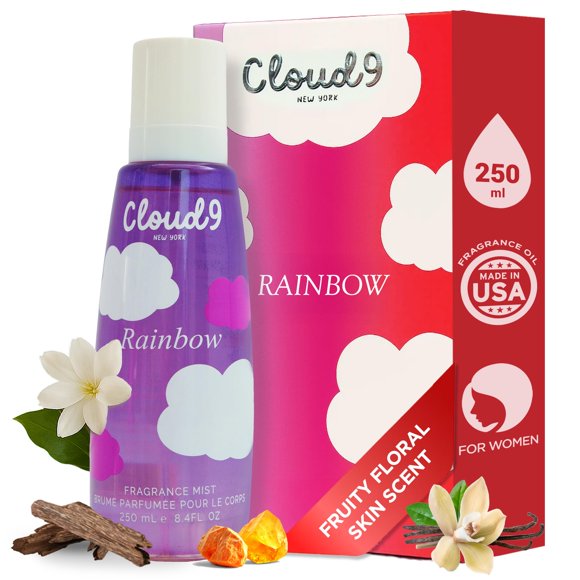 Bruma corporal Cloud9 Rainbow 250 ml, fragancia frutal y floral