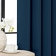 thumbnail image 5 of Juego de cortinas opacas Joydeco, 230 cm de largo, 2 paneles, color azul marino, 5 of 6