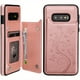 thumbnail image 1 of Butterfly Pattern PU Leather Case Wallet: Shockproof Flip Cover with Card Holder for Samsung S8/S10/Note10/S21 Series, 1 of 3