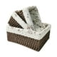 thumbnail image 5 of Cesta Para Servir, Cestas De Almacenamiento Tejidas A Mano Apilables Para Patio, Refrigerio, Inodoro, 3 Uds., 5 of 5