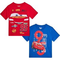 Pack De 2 Remeras Para Niños De Disney Cars Con Gráficos De Rayo Mcqueen