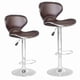 thumbnail image 1 of Juego de taburetes de bar BestOffice, altura de mostrador con respaldo de piel sintética, 1 of 8