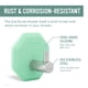 thumbnail image 5 of Gancho Para Regadera Antimicrobiano Autoadhesivo Color Menta, 5 of 7