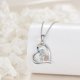 thumbnail image 3 of Collar y dige fantasia corazon gatito arcoiris, 3 of 3