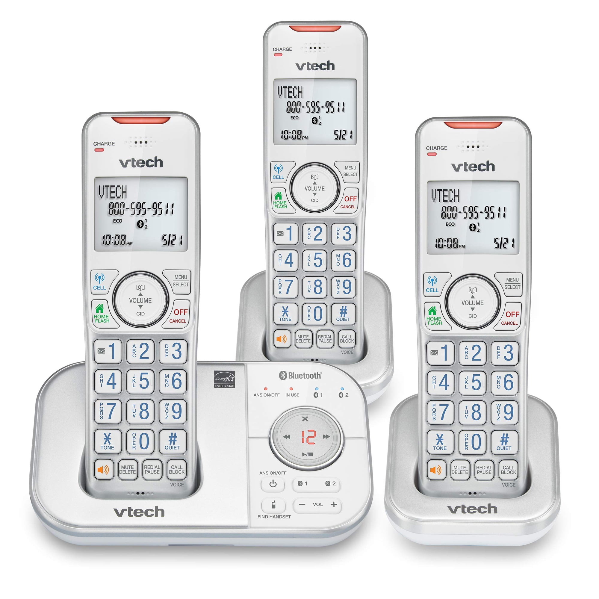 Teléfono Inalámbrico Vtech Vs112-37 Dect 6.0 Bluetooth 3