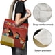 thumbnail image 3 of The Emperor's New School Bolso de tela con estampado de lienzo para mujer, bolsa de compras reutilizable y estética, con cremallera interior, regalo para mujer,40*45cm., 3 of 6