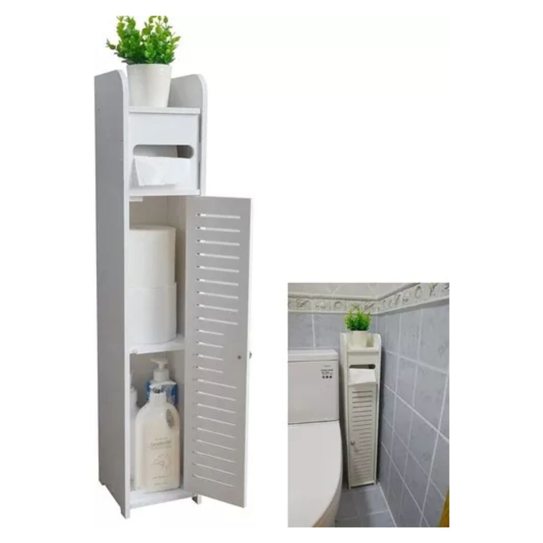 Genérico - Estante De Baño Organizador 3 Compartimientos Blanco