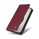 thumbnail image 3 of Funda Billetera de Cuero para iPhone 16 Pro Max con Tarjetero y Soporte - Tapa Magnética Rojo, 3 of 6
