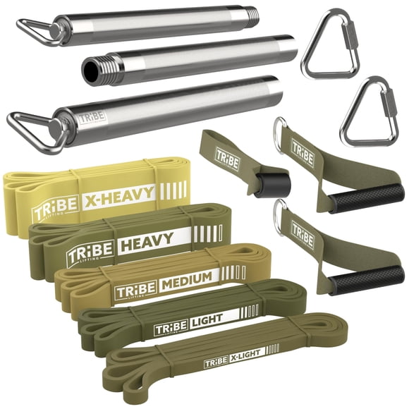 Set de bandas de resistencia Tribe Lifting con asas