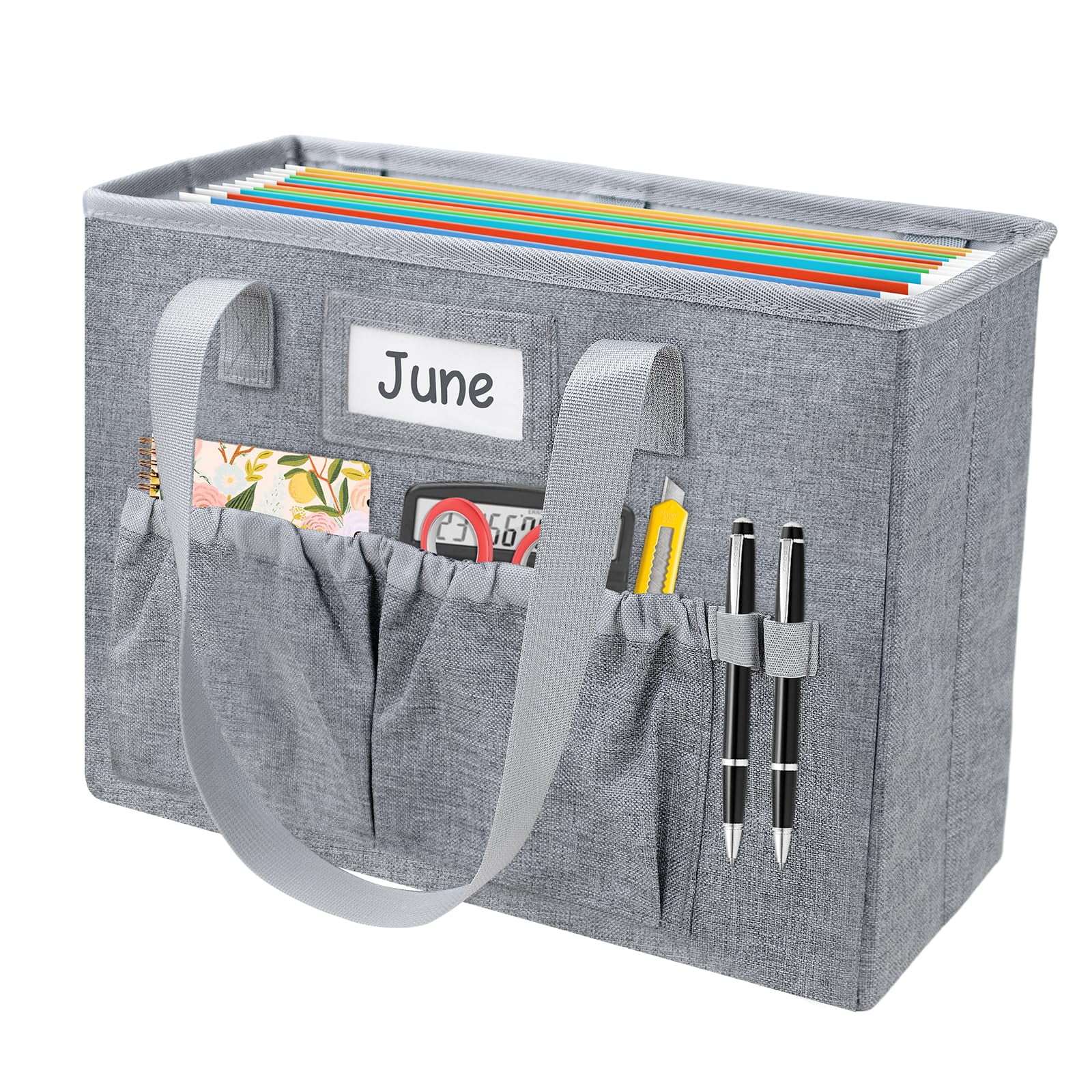 Caja Organizadora De Archivos Para Escritorio Abcxgood Plegable Con Bolsillo