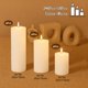 thumbnail image 2 of Velas Veiuwa Pack de 18 unidades blancas sin goteo 5 × 8 × 15 cm, 2 of 7