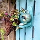 thumbnail image 3 of Casa y comedero para pájaros Moris Teal Teapot, de madera, cerámica y resina, ideal para jardín exterior (cian-azul)., 3 of 5