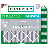 Filtro De Aire Filterbuy Merv 8 24 X 24 X 4 Essential Polvo Allergy