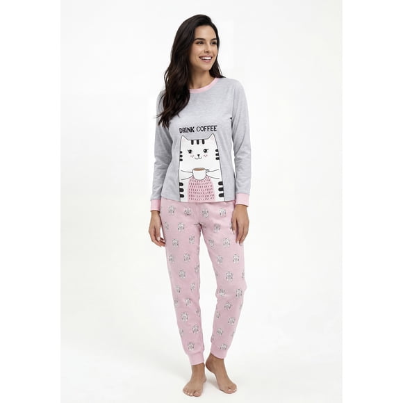 Pijama de mujer Algodón 60.1603M-GRI