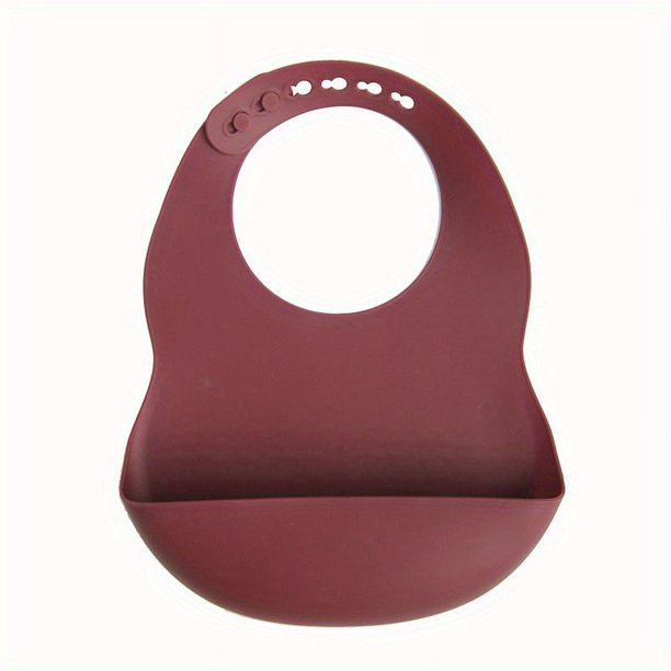 Adjustable BPA-Free Silicone Baby Bib for Mess-Free Feeding and Drooling