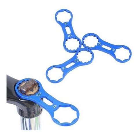 Genérica - Llave De Horquilla De Bicicleta Compatible Con Suntour Azul