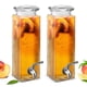 thumbnail image 1 of Dispensador de Bebidas KooK 2,4 L de Vidrio, Pack de 2 con Grifo, 1 of 8