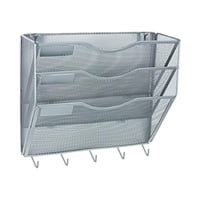 Ioensy - Organizador Del Documento Del Archivo De Montaje De Pared Versátiles De Guardado De Guardado Revistas De Letras Plateado Plateado