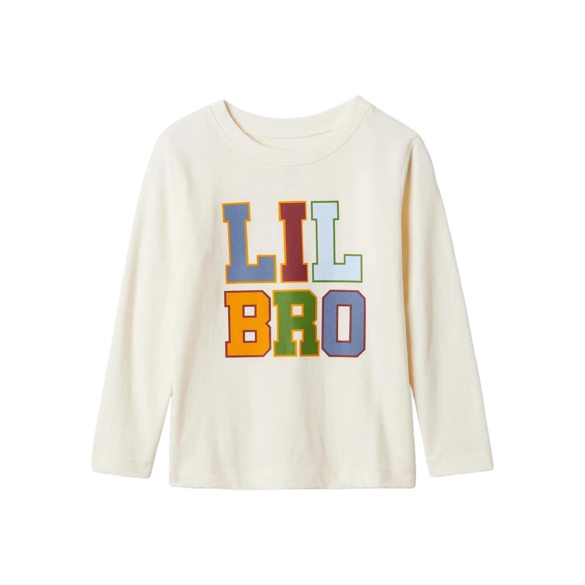 Camiseta Gap Para Niños De Manga Larga Con Estampado, 100% Algodón, 5 Años