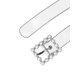 thumbnail image 2 of INSPIRE CHIC Cinturones Transparentes para Jeans de Mujer con Hebilla Rectangular Plata, 2 of 4