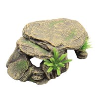 Magideal - Decoración De Tanque De Tortugas Para Acuario, De Calentamiento De Tortugas, Escondite De Reptiles, Cueva, Accesorios, Adorno De Descanso